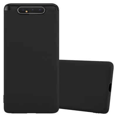 Produktbild von Cadorabo Hülle für Samsung Galaxy A80 / A90 4G Schutzhülle in Schwarz Handyhülle TPU Silikon Etui Case Cover