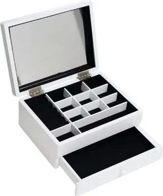 Obrázek produktu pro Krabička-šperkovnice Home ESPRIT Bílé dřevo MDF 21 x 17 x 9 cm