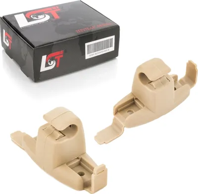 Produktbild von 2x Sonnenblendenhalter Befestigung Halter Clip beige 51168243575 für BMW 3er E46