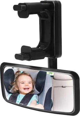 Imagen del producto de Espejo retrovisor para el asiento trasero – Espejo ajustable – Espejo de seguridad para el coche – Espejo para el asiento trasero para niños