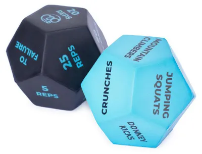 Produktbild von Fitness Mad - Würfel "12 Sided" Set MQ955 (Einheitsgröße) (Blau/Grau)