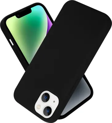 Produktbild von Cadorabo Schutzhülle für Apple iPhone 14 Hülle in Schwarz Handyhülle Case Cover TPU Etui