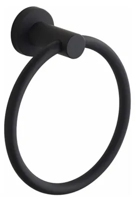 Produktbild von Wandmontierter Handtuchring aus Edelstahl 304 für Badezimmer, schwarz