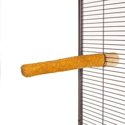 Produktbild von Sandstein-Sitzstange aus Kaffeeholz · Small · Länge von 24 cm mit Ø 2,5 cm