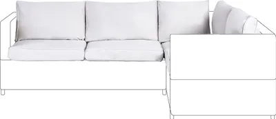 Produktbild von BELIANI Ersatzbezüge Hellgrau aus Stoff 9-teilig mit Reißverschlüssen Modern Outdoor Rücken- und Sitzkissenbezüge für Gartenmöbel Loungemöbel