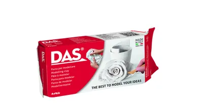 Zdjęcie produktu dla DAS F387500 masa do ceramiki i modelowania Glinka do modelowania 1 kg Biała 1 szt