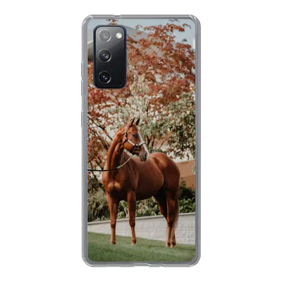 Produktbild von MuchoWow® Handyhülle Schutzhülle Hülle für Samsung Galaxy S20 FE Pferd - Baum - Halfter Silikon Softcase Handy Hülle - Abdeckung