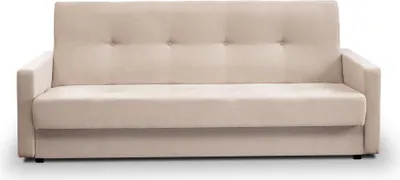 Obrázek produktu pro Pohovka 212x92x89 cm – Béžová – Rozkládací s úložným prostorem – Odolný materiál – Postel pro hosty – 2místná