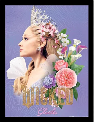 Produktbild von Wicked - Blumen Gerahmtes Poster, Glinda PM12545 (40 cm x 30 cm) (Bunt)