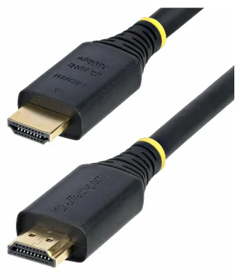 Produktbild von StarTech.com 4m es Ultra High Speed HDMI Kabel, 8K 60Hz / 4K 120Hz, UHD HDMI 2.1 Kabel mit HDR10+ / eARC, 48Gbps, HDMI Anschlusskabel für Fernseh, Bildschirm, Projektor, Flexibler TPE-Mantel, 4 m, HDMI Typ A (Standard), HDMI Typ A (Standard), 48 Gbit/s, Audio Return Channel (ARC), Schwarz