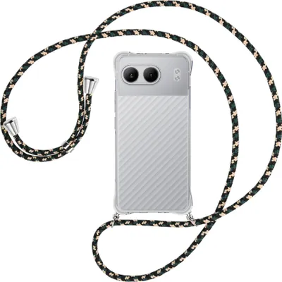 Produktbild von Handykette Backcover-Schutzhülle mit Band (Metall silberfarben) für OnePlus Nord 4 5G - camouflage