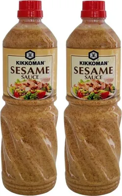 Produktbild von [ 2x 1 Liter ] KIKKOMAN Sesamsauce, mit gerösteten Sesamsamen als Dip oder Sauce