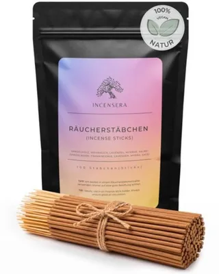 Produktbild von Räucherstäbchen-Set – 100 Räucherstäbchen (5 Stück à 20 Stück), Sandelholz