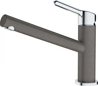 Immagine prodotto di Miscelatore FRANKE ORBIT in CROMO PIETRA GRIGIA con bocca fissa / Miscelatore da cucina / Miscelatore monocomando