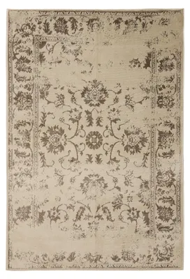 Zdjęcie produktu dla benuta Dywan vintage do salonu Suki kremowo-brązowy 60 x 120 cm Dywan do salonu Sypialnia miękki orientalny Prostokątny