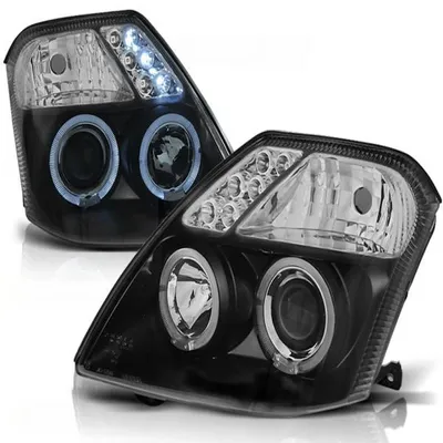 Immagine prodotto di Fari LED "Angel Eyes" compatibili con Citroën C2 (2003-2010), neri