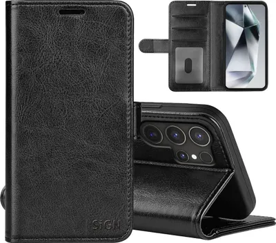 Produktbild von SiGN Samsung Galaxy S25 Ultra Brieftaschenhülle - Schwarz