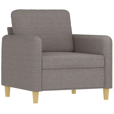 Immagine prodotto di vidaXL Poltrona taupe 60 cm tessuto