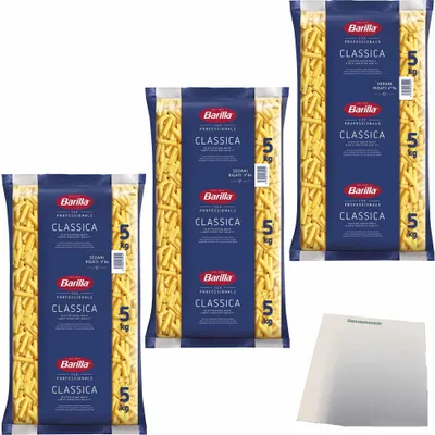 Produktbild von Barilla Sedani Rigati N.94 3er Pack (3x5kg Beutel) + usy Block