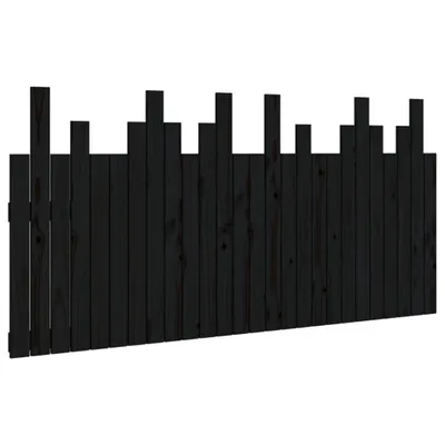 Obrázok produktu pre vidaXL Nástenné čelo čierne 166x3x80 cm Masívne borovicové drevo