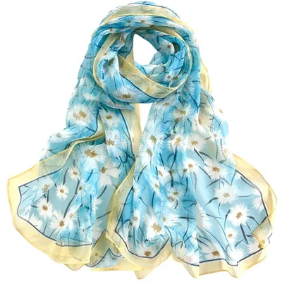 Immagine prodotto di Sciarpa in chiffon da donna, motivo a pois, 160 x 50 cm, colorata, leggera