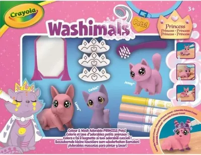 Obrázek produktu pro Crayola Washimals 74-7519, Kreslicí sada pro děti, 3 rok/roky, Vícebarevný