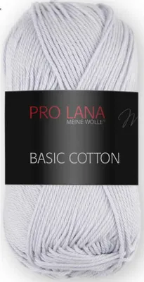 Produktbild von Pro Lana Basic Baumwolle 50g (91) hellgrau
