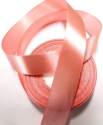 Satinband 22 m x 25 mm, Geschenkband, Rosa, für Weihnachten & Hochzeit