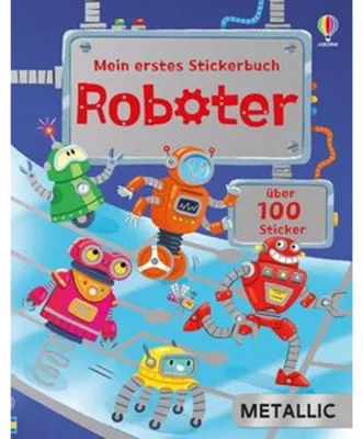 Obrázok produktu pre Mein erstes Stickerbuch METALLIC: Roboter