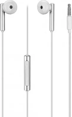 Produktbild von Original Huawei Headset für Honor 9 / Honor Magic / Honor Note 8 / nova 2 / Nova / nova Plus / G9 Plus AM116 Metal Version in Weiss Kopfhörer Ohrhörer geformt Head-Set 3,5mm Stecker Stereo Sound Bulk verpackt + gratis Emiro® Bildschirm Reinigungspad