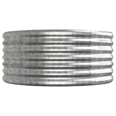 Obrázok produktu pre Vyvýšený záhradný záhon pozinkovaná oceľ 620x80x36 cm strieborný