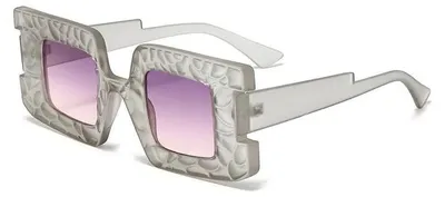Image de Lunettes de soleil tendance, forme carrée, protection UV400, comme sur la photo, GRIS