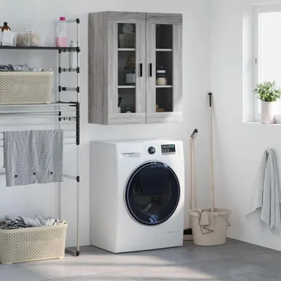 Produktbild von vidaXL Wandschrank Grau Sonoma 69,5x34x90 cm