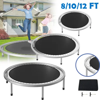 Obrázek produktu pro LARS360 podložka na skákání na trampolíně 12 stop (366 cm), podložka na skákání na trampolíně, nosnost 100 kg, trampolínové pružiny ve tvaru T, pro zahradní trampolínu se 2 háky