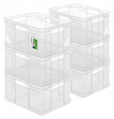 Produktbild von Keeeper Bruno XL Aufbewahrungsbox robust transparent 4 Griffe