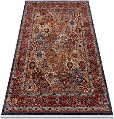 Produktbild von Teppich Wolle KESHAN Franse, Ornament, Rahmen orientalisch 7576/53511 terrakotta Mehrfarben 300x380 cm