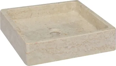 Produktbild von Möbel Waschbecken Creme 40x40x10 cm Marmor DE31414