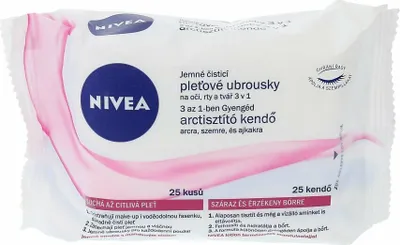 Image de Nivea Aqua Effect 3in1 Lingettes nettoyantes bienfaisantes pour le visage , 25 pces