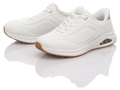 Immagine prodotto di Skechers, scarpa da ginnastica slip-on da donna, modello Arch Fit UNO, colore bianco, taglia 41 EU