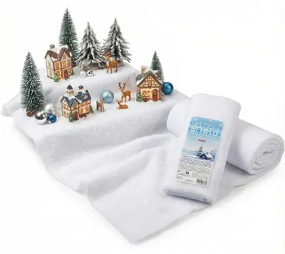 Immagine prodotto di Neve artificiale, decorativa, dimensioni 37 x 270 cm, ideale per decorazioni natalizie