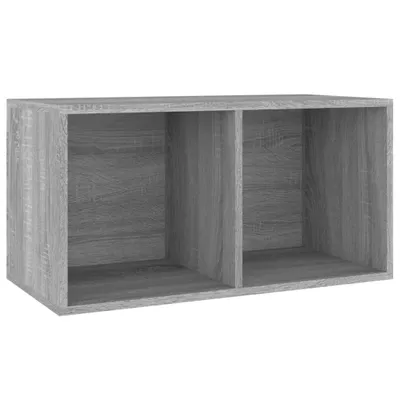 Produktbild von vidaXL Schallplatten-Box Grau Sonoma 71x34x36cm Holzwerkstoff