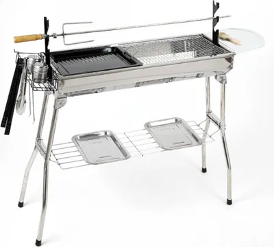 Immagine prodotto di Herzberg HG-8112: griglia per barbecue con borsa di trasporto