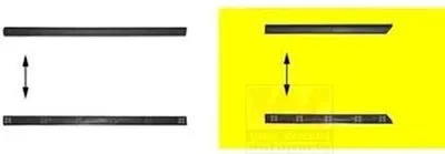 Produktbild von VAN WEZEL Zierleiste für die Tür Hinten Links Leiste für VW GOLF III (1H1) 5880425