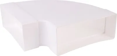 Produktbild von Flachkanal 220x90mm, horizontaler Bogen 90°, Küchenlüftungsbogen