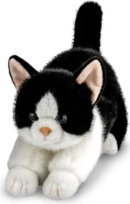 Produktbild von Aurora 26606 Borealis Domino Smoking-Katze 30,5 cm, Plüschtier, Schwarz und Weiß