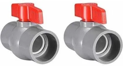 Immagine prodotto di 2 pezzi di tappo a vite in PVC per rubinetto, estremità da 50 mm