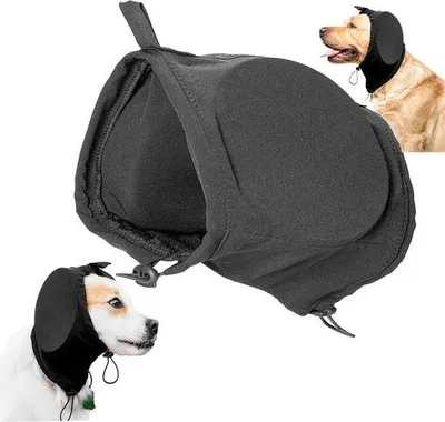 Produktbild von Schwarze Ohrschützer für Hunde L