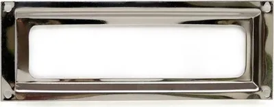 Image de Boîte de 10 porte-étiquettes en zamak, 75 x 2 mm, chrome poli, référence 7-3518 21