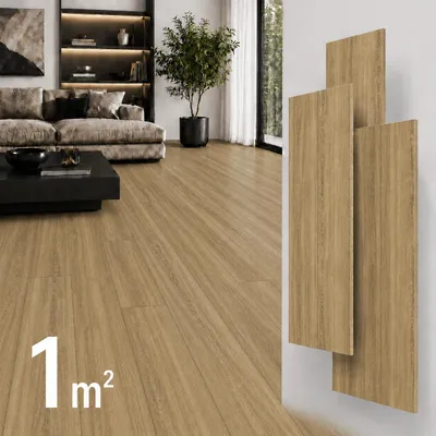 Obrázek produktu pro Designboden SPC Vinylboden 5 mm Klick wasserfest mit Trittschalldämmung Namur Nutmeg 1  m², Obrázek vytvořený pomocí AI