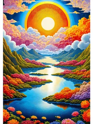 Produktbild von VIEL SPASS MIT Puzzle Smooth Entrance of the Sun 1000 dlks